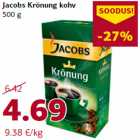 Allahindlus - Jacobs Krönung kohv
500 g