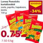 Allahindlus - Lorenz Pomsticks
kartulisnäkid