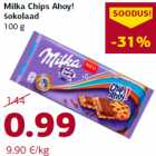 Allahindlus - Milka Chips Ahoy!
šokolaad
100 g