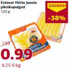 Allahindlus - Estover Hiirte juustu
piknikupulgad
120 g