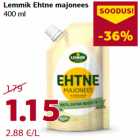 Allahindlus - Lemmik Ehtne majonees
400 ml