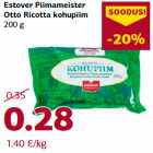 Allahindlus - Estover Piimameister
Otto Ricotta kohupiim
200 g