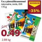 Allahindlus - Y.e.s päevalilleseemned
naturaalne, soola, tšilli
170 g