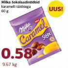 Allahindlus - Milka šokolaadinööbid
karamelli täidisega
60 g