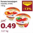 Allahindlus - Karums koorejogurt
maasika, virsiku
150 g