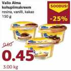 Allahindlus - Valio Alma
kohupiimakreem
rosina, vanilli, kakao
150 g