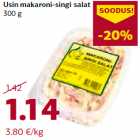 Allahindlus - Usin makaroni-singi salat
300 g