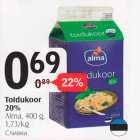 Toidukoor 20%