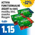 ACTIVIA FUNKTSIONAALNE JOGURT 4 x 120 G