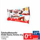 Allahindlus - Šokolaadibatoonike Kinder Bueno, Ferrero, 43 g