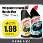 WC puhastusvahend Harpik Max