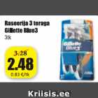 Allahindlus - Raseerija 3 teraga Gillette Blue 3 3 tk