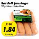 Allahindlus - Sardell juustuga, 500g