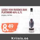 Allahindlus - LEEDU VIIN RUSSKII DUH  PLATINUM