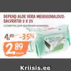 Allahindlus - DEPEND ALOE VERA MEIGIEEMALDUSSALVRÄTID 2 X 25 