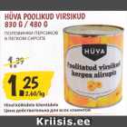 Allahindlus - HÜVA POOLIKUD VIRSIKUD 830 G/ 480 G