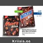 Allahindlus - Šokolaadibatoonikesed Bites, Mars või Snickers 136 g