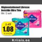 Hügieenisidemed Libresse Invisible Ultra Thin