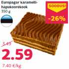 Allahindlus - Europagar karamellihapukoorekook
350 g