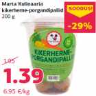 Marta Kulinaaria
kikerherne-porgandipallid
200 g