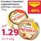 Allahindlus - President Camembert
valgehallitusjuust