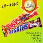 Allahindlus - Šokolaad, 75g *Snickers *Twin X-tra