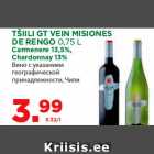 TŠIILI GT VEIN MISIONES
DE RENGO 0,75 L