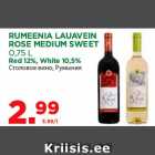 RUMEENIA LAUAVEIN
ROSE MEDIUM SWEET
0,75 L