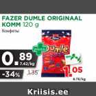 Allahindlus - FAZER DUMLE ORIGINAAL
KOMM 120 g