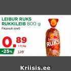 Allahindlus - LEIBUR RUKS
RUKKILEIB 800 g