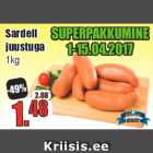 Allahindlus - Sardell juustuga 1 kg