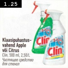 Klaasipuhastusvahend Apple või Citrus