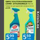 SIMPLE SOLUTION KOERA/KASSI LÕHNA- JA PLEKIEEMALDI 750 ML