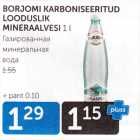 BORJOMI KARBONISEERITUD LOODUSLIK MINERAALVESI 1 L