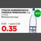 VYTAUTAS KARBONISEERITUD LOODUSLIK MINERAALVESI 1,5L