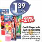 Allahindlus - Oral-B Stages laste suuhooldustooted  .laste hambapasta, 75 ml . laste hambahari, tk*