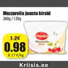 Mozzarella juustu kirsid