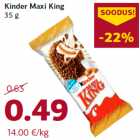 Allahindlus - Kinder Maxi King
35 g