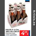 Allahindlus - Hele õlu A.Le Coq 1807, 6 tk x 300 ml