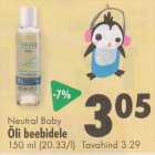 Allahindlus - Neutral Baby Õli beebidele 150 ml