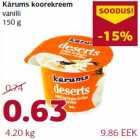 Allahindlus - Kàrums koorekreem vanilli 150 g