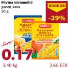 Allahindlus - Mivina kiirnuudlid juustu, kana 50 g