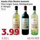 Allahindlus - Itaalia Vitis Nostra lauavein Pinot Grigio, Soave, Montepulciano D´Abruzzo 75 cl