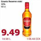 Allahindlus - Grants Reserve viski 40% 50 cl