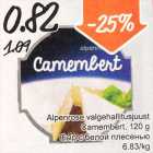 Allahindlus - Alpenrose valgehallitusjuust Camembert, 120 g