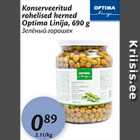 Konserveeritud rohelised herned Optima Linija, 690 g