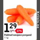 Pakitud varajane porgand, 1 kg