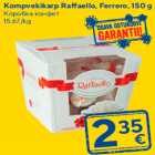 Kompvekikarp Raffaello, Ferrero, 150 g
