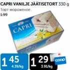 Allahindlus - CAPRI VANILJE JÄÄTISETORT 330 g