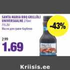 Allahindlus - SANTA MARIA BBQ GRILLÕLI
UNIVERSAALNE 